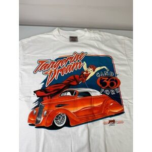 Vintage Andy's Tee Shirts Tangerine Dream 1936 Ford Size XL Pin-up Hot-Rod